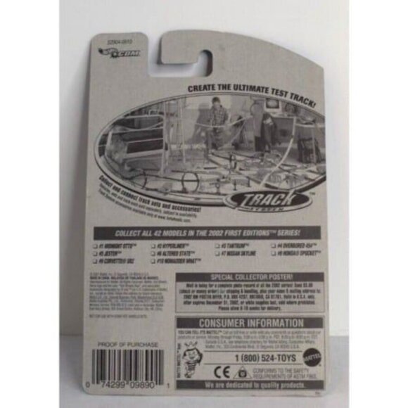 2002 Hot Wheels First Editions Tantrum Race Car #15 3/42 Dark Yellow 1:64 NEW! - Picture 6 of 9